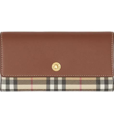 burberry halton check wallet|Burberry Halton Check Continental Wallet .